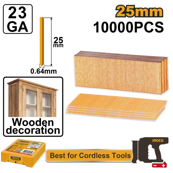 CLAVOS SIN CABEZA 25MM 10000PCS INGCO