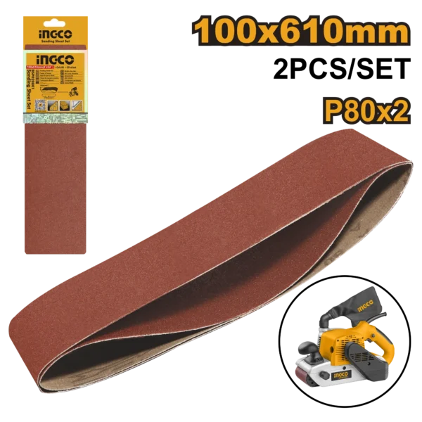 LIJA DE BANDA G80 INGCO