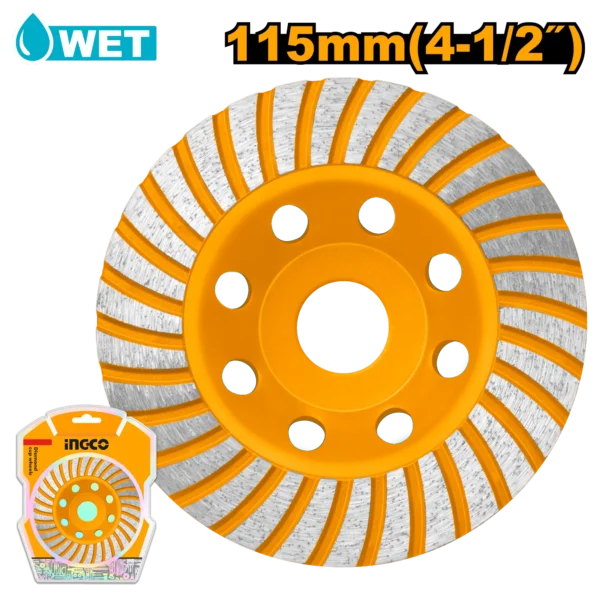 CORONA SEGMENTADA TURBO 4 1/2"XX22.22MM INGCO