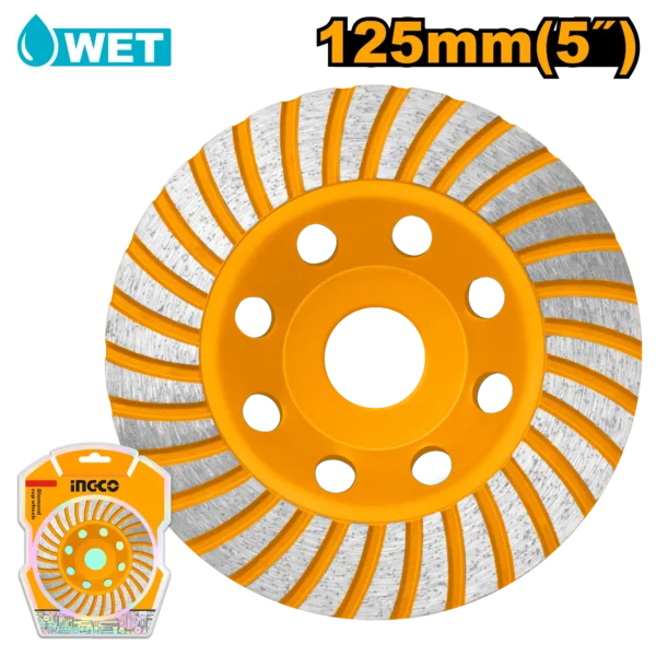 CORONA SEGMENTADA TURBO 5"X22.2MM INGCO