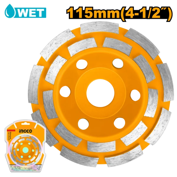 CORONA DIAMANTADA 4 1/2"X22.2MM INGCO