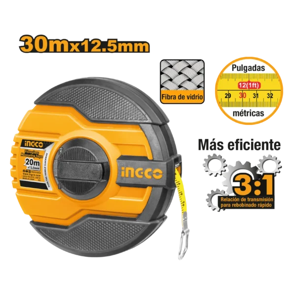 Cinta métrica Ingco MÉTRICA .5MM DE 12.5mm