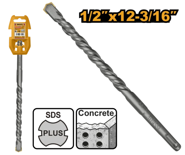 BROCA SDS PLUS 1/2" X 12-3/16" INGCO