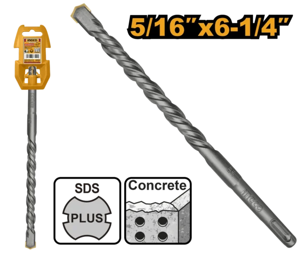 BROCA SDS PLUS 5/16" X 6-1/4" INGCO