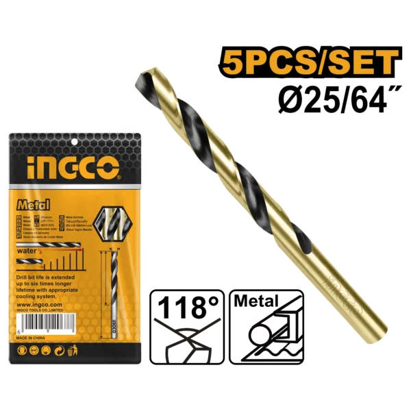 BROCA DE HIERRO 25/64" INGCO