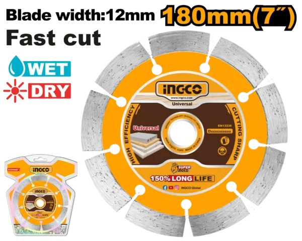 DISCO DIAMANTE SEGMENTADO 7" R(DMD011802)