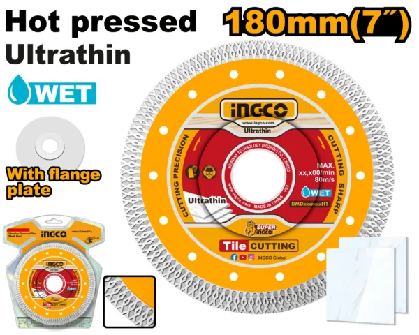 DISCO DIAMANTE ULTRA FINO 180X22.2MM INGCO