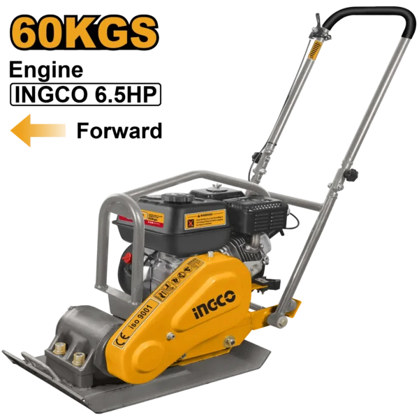 COMPACTADOR TIPO PLANCHA GASOLINA 6.5HP 60KGS INGCO