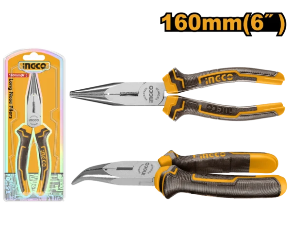 PINZA ALICATE CABEZA DOBLADA INDUSTRIAL 6"- INGCO.