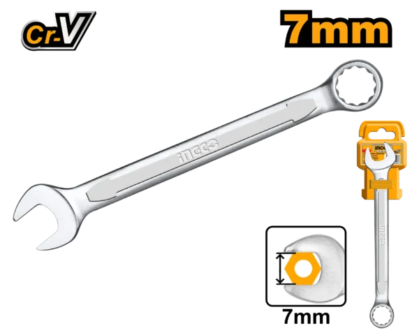 LLAVE BOCA-CORONA 7MM INGCO