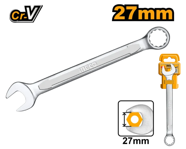 LLAVE BOCA-CORONA 27MM INGCO