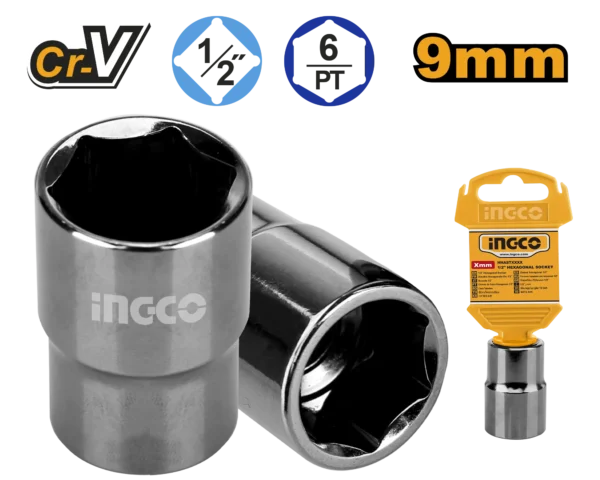 DADO 9MM DE 1/2 INGCO