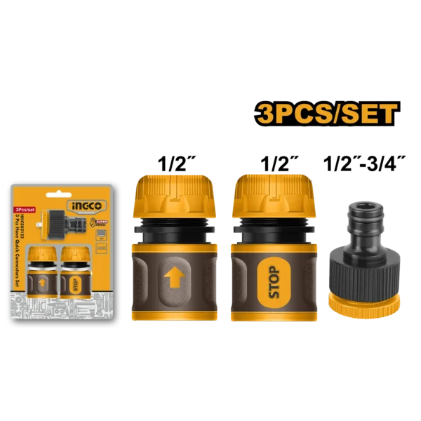 CONECTORES RAPIDOS 3PCS INGCO