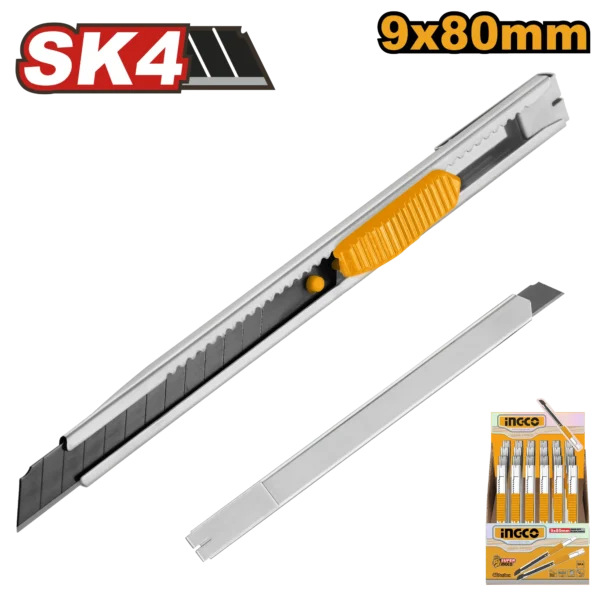 CUCHILLA ESTILETE METALICA INGCO