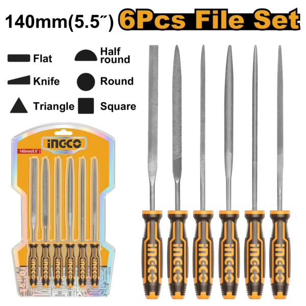 SET LIMAS 4" 6PCS INDUSTRIAL INGCO