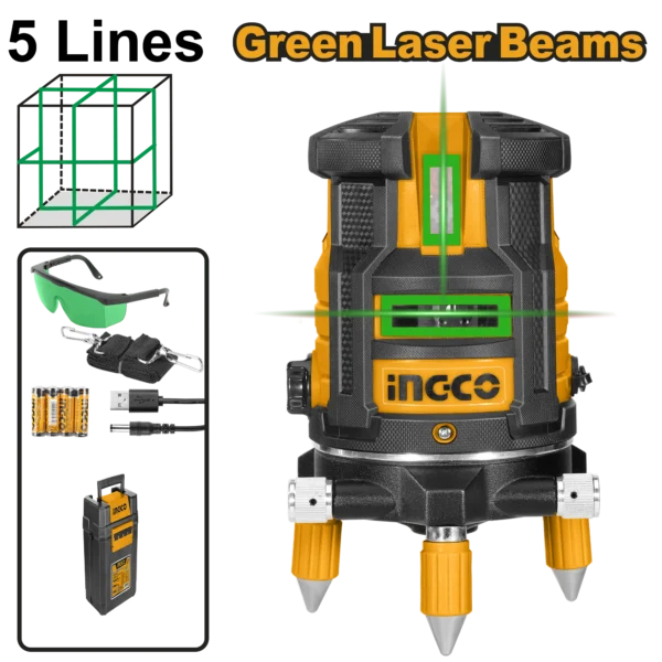 LÁSER DE LÍNEA AUTONIVELANTE LUZ VERDE