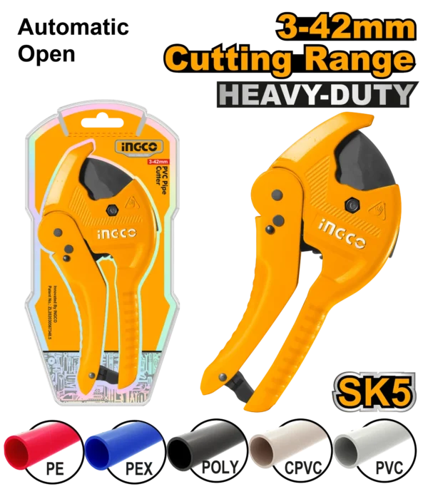 CORTADOR DE TUBO PVC 3-42MM INGCO
