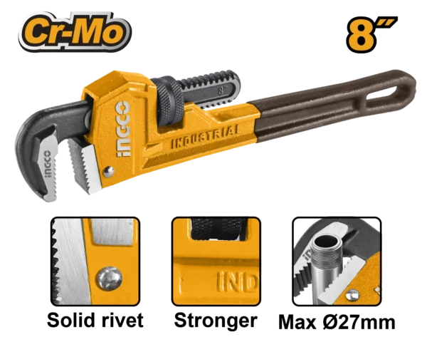 LLAVE DE TUBO 8" INDUSTRIAL INGCO