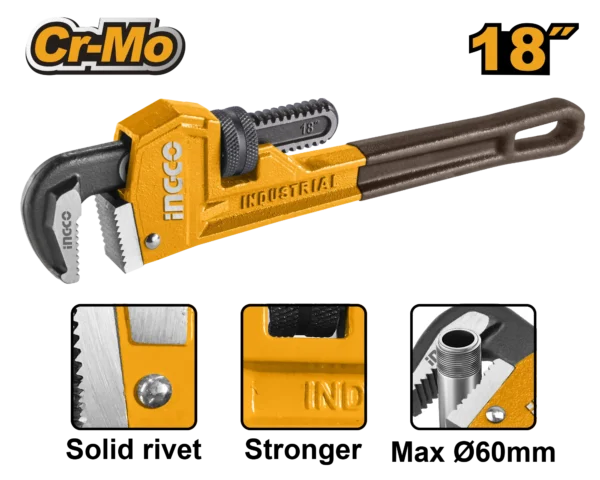 LLAVE DE TUBO 18" INDUSTRIAL INGCO