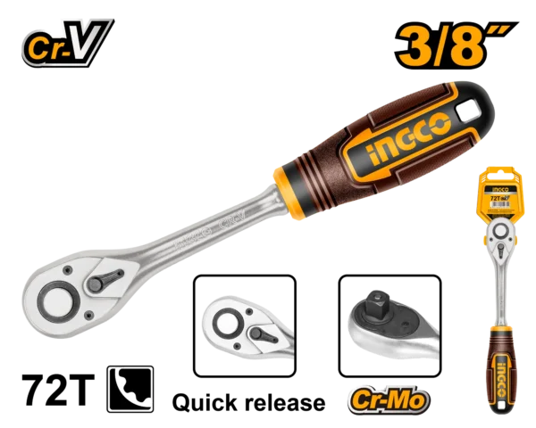RACHA DE 3/8" 45T INDUSTRIAL INGCO