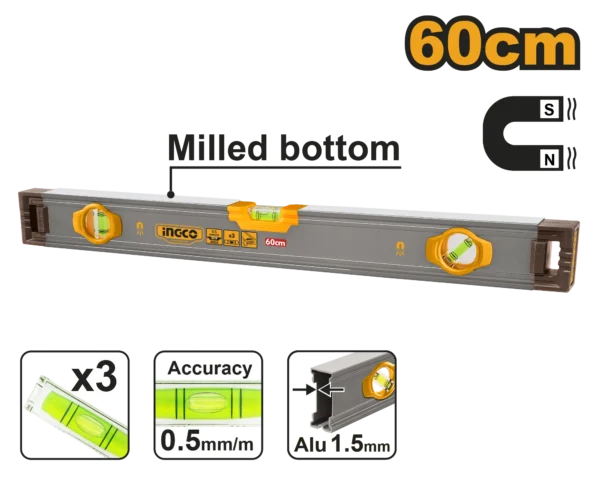 NIVEL TORPEDO 60CM INGCO
