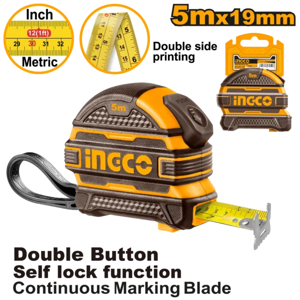 FLEXOMETRO 5 METROS INDUSTRIAL / INGCO