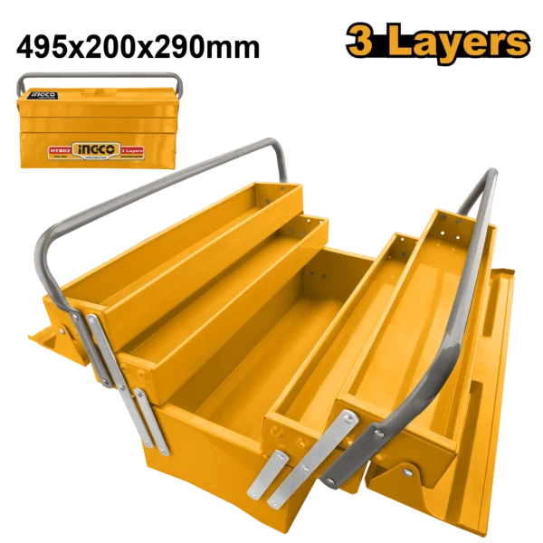 CAJA DE HERRAMIENTAS 495X200X290MM INGCO