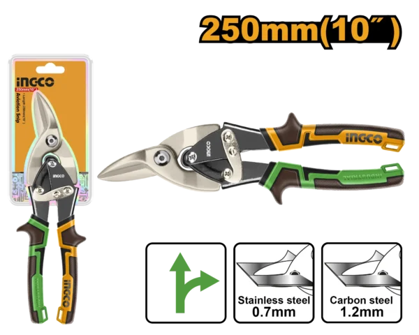 TIJERA DE AVIACION DERECHA 10" PROFESIONAL INGCO
