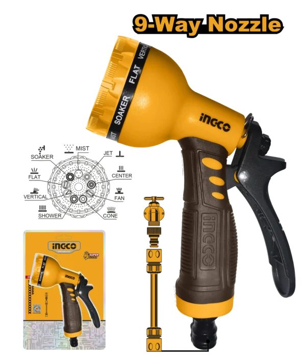 ASPERSOR 9 PATRONES PROFESIONAL INGCO