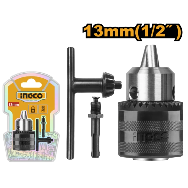 MANDRIL Y LLAVE DE TALADRO ADAPTABLE 1/2" 13MM INGCO.