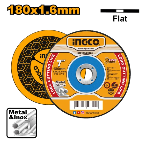 DISCO CORTE METAL 7X1/16 INGCO FINO S. SELECT