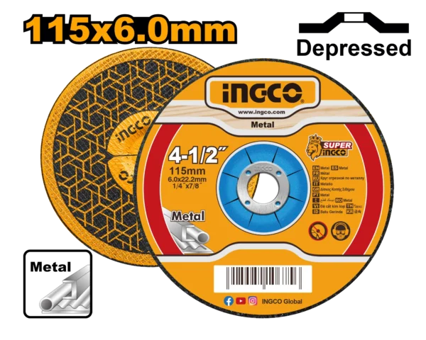 DISCO PULIR 41/2"X1/4 INGCO