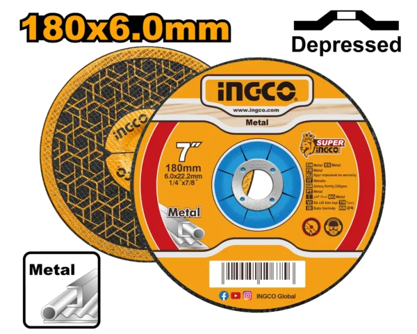 DISCO PULIR 7"X1/4" INGCO