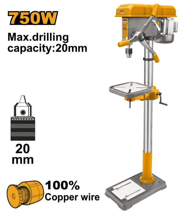 TALADRO DE BANCO 750W INGCO.