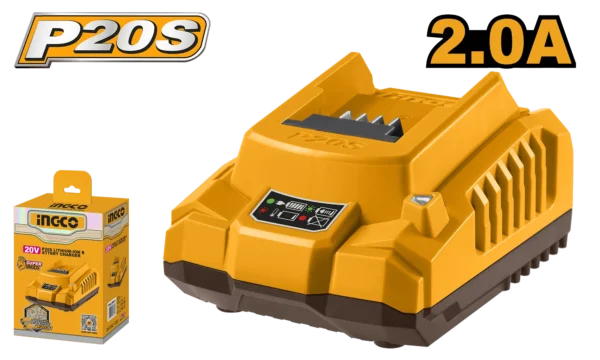 CARGADOR DE BATERIA 20V 2AM-INGCO
