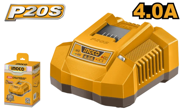 CARGADOR DE BATERIA 20V 4AM-INGCO