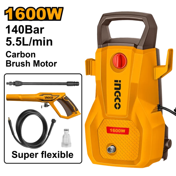 HIDROLAVADORA DE ALTA PRESION 1600W 110-120V-60HZ INGCO
