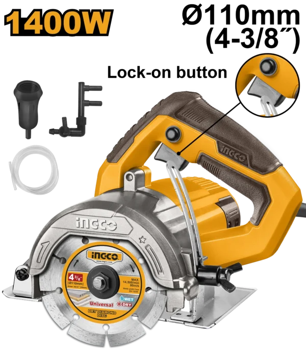 CORTADORA DE MARMOL 1400W INGCO.