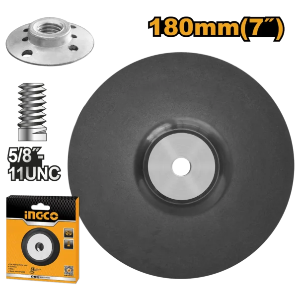 DISCO DE CAUCHO PARA PULIDORA 7" INGCO