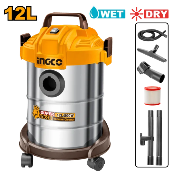 ASPIRADORA 800W/ 12L INGCO