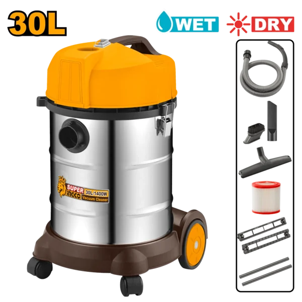 ASPIRADORA 1400W/ 30L INGCO