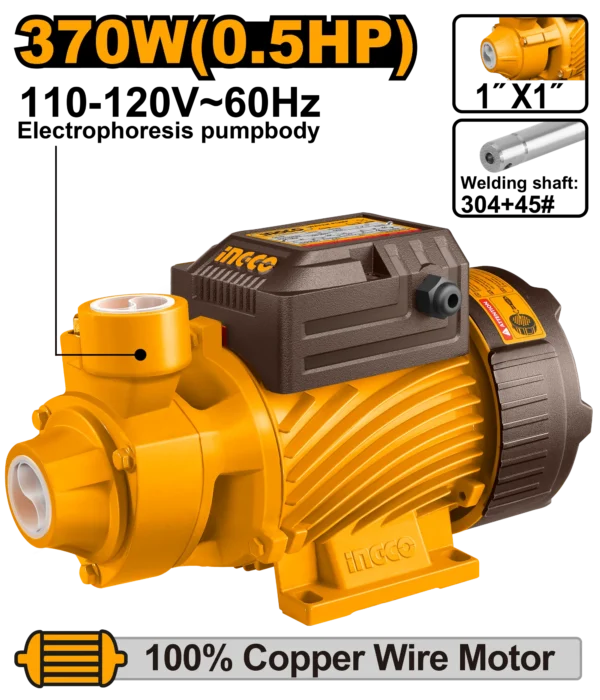 BOMBA DE AGUA PERIFERICA 1/2 HP INGCO.