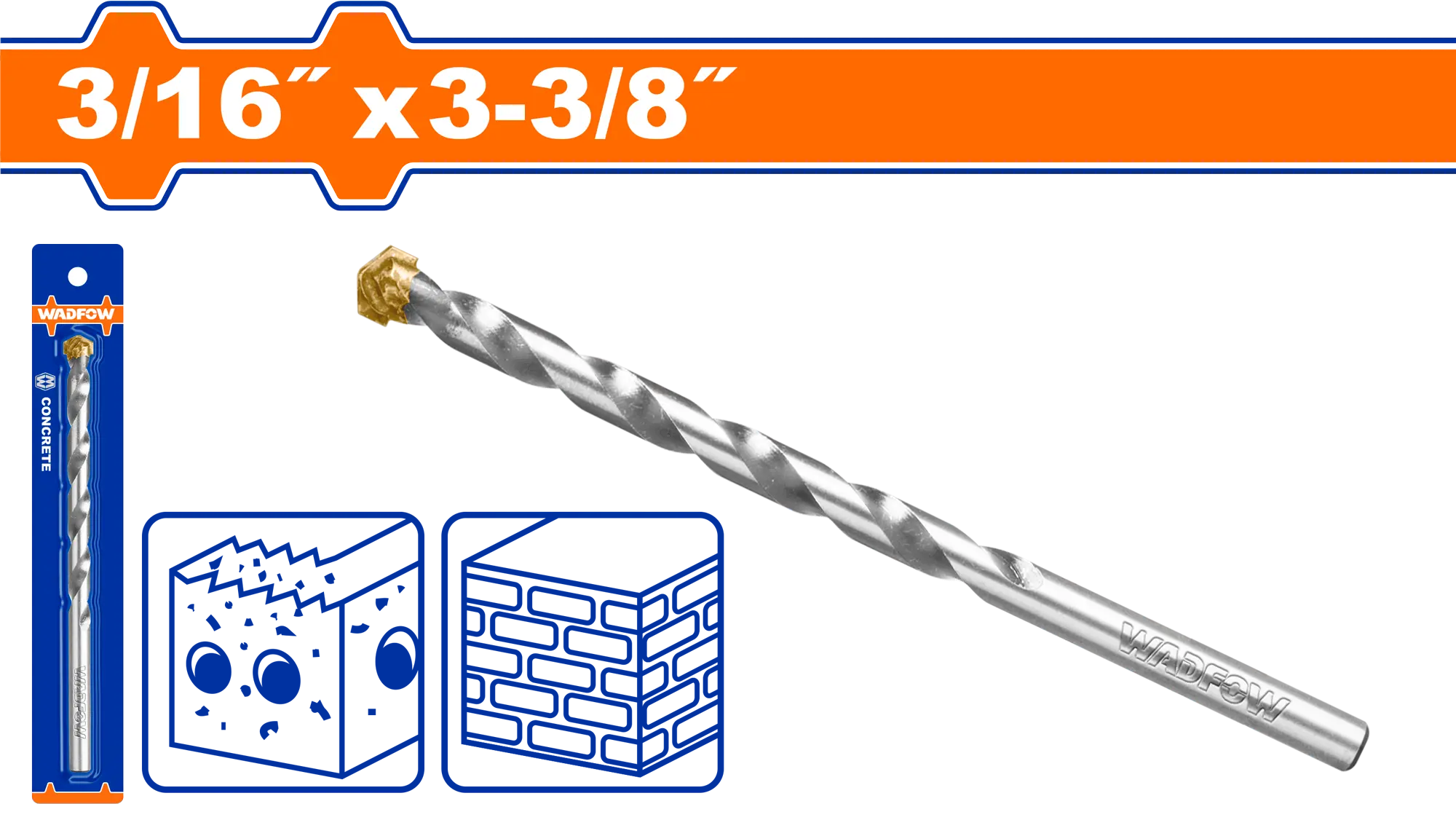 BROCA DE CONCRETO M2 3/16" WADFOW
