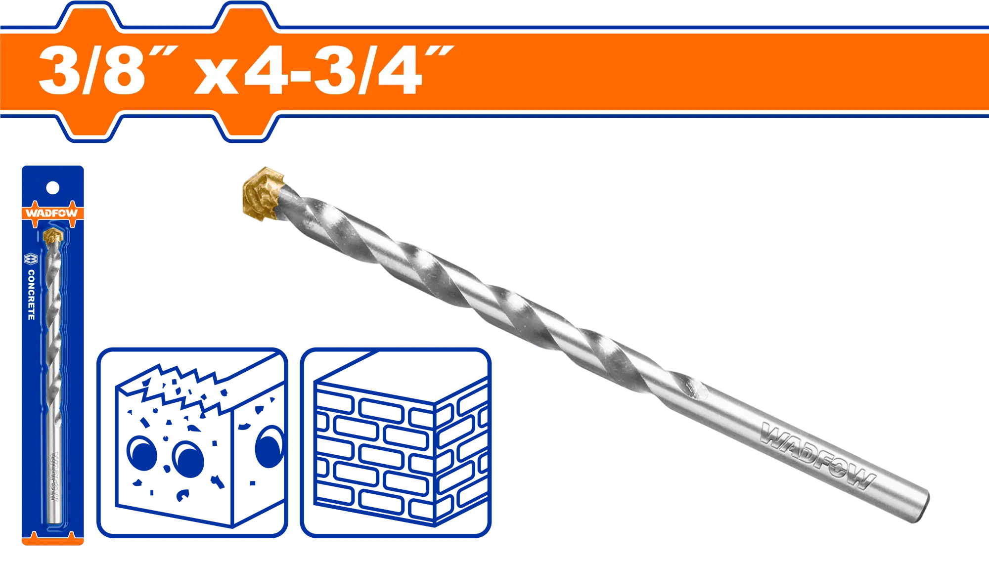 BROCA DE CONCRETO M2 3/8"X4 3/4" WADFOW