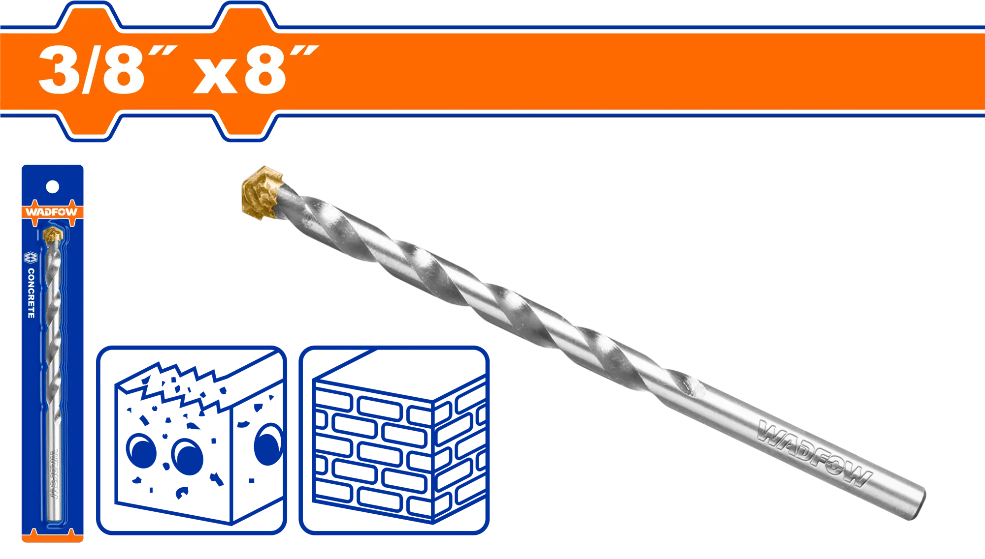 BROCA DE CONCRETO M2 3/8"*8" WADFOW