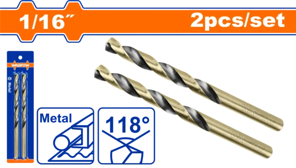 BROCA HSS DE 1/16"" 2PCS WADFOW | Gala Importaciones