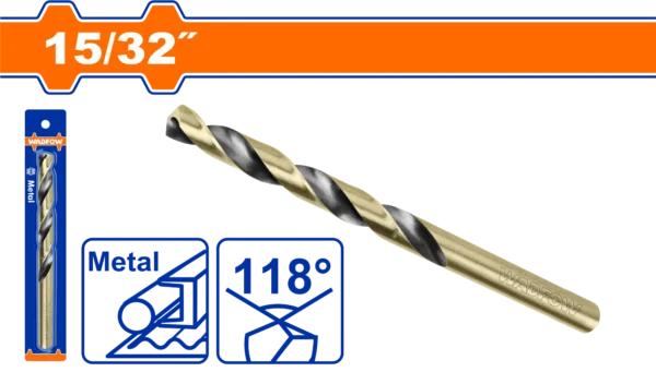 BROCA HSS DE 15/32"" WADFOW | Gala Importaciones
