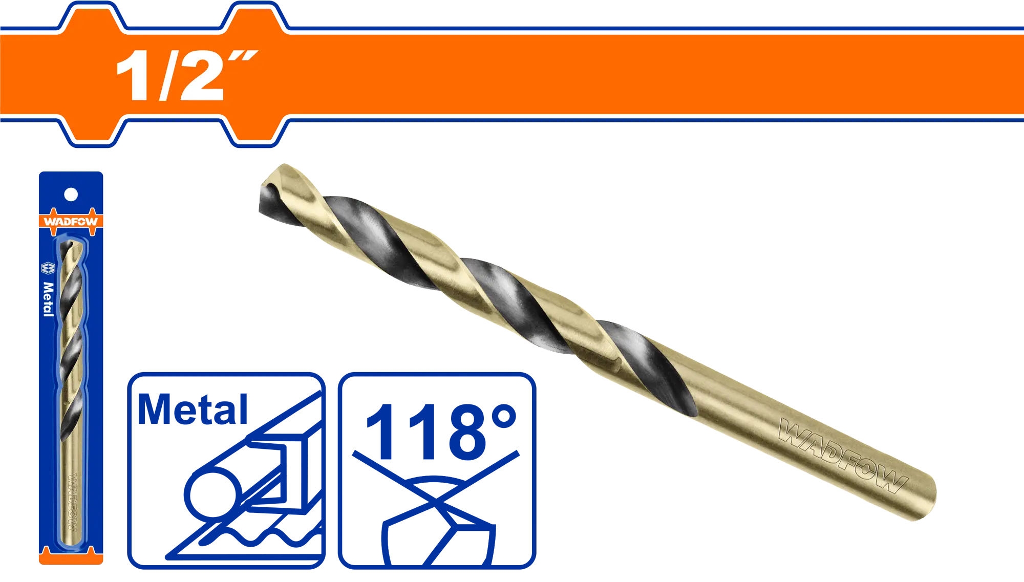 BROCA HSS DE 1/2"" WADFOW