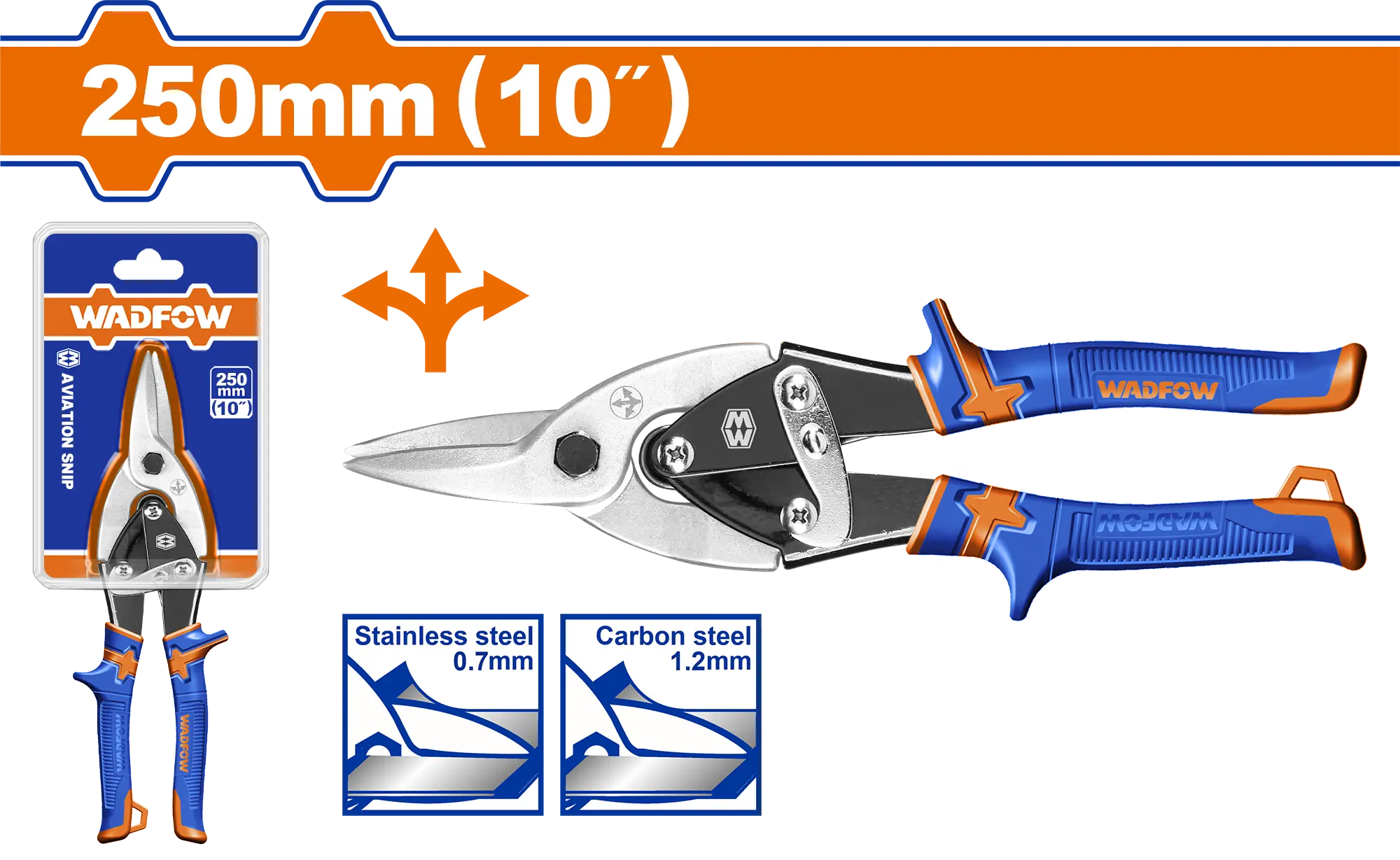 TIJERA DE AVIACION RECTA 10" PROFESIONAL WADFOW C/A