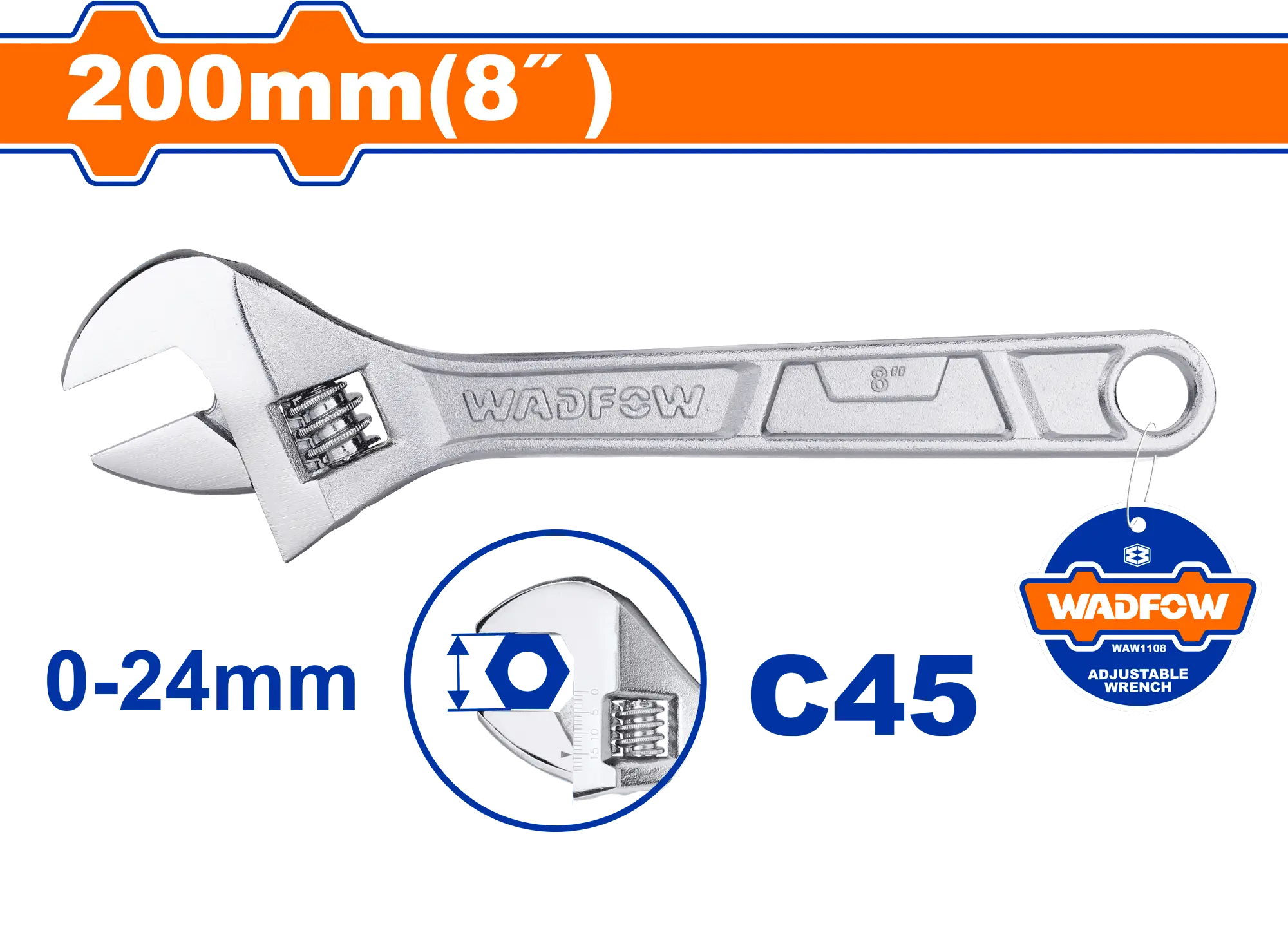 LLAVE PICO DE LORO FRANCESA 8" WADFOW